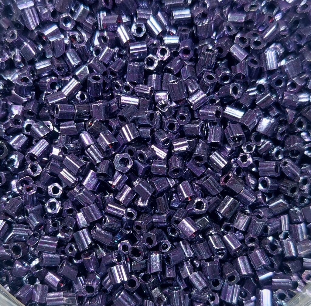 Purple Two cut Beads