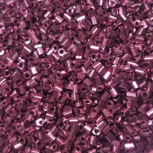 Purple two cut beads