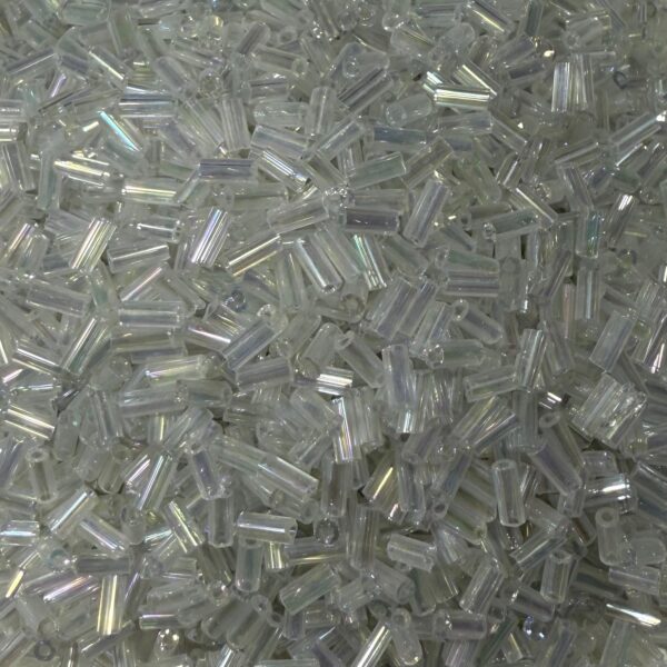 Transparent Lustor bugle beads green moti, Glass Beads, seed beads lustur, round rocailles,